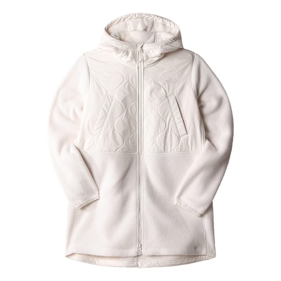 North Face Water Repellent Fleece A-line Parka Coat Jacket Womens XL 10 12 - Picture 16 of 17